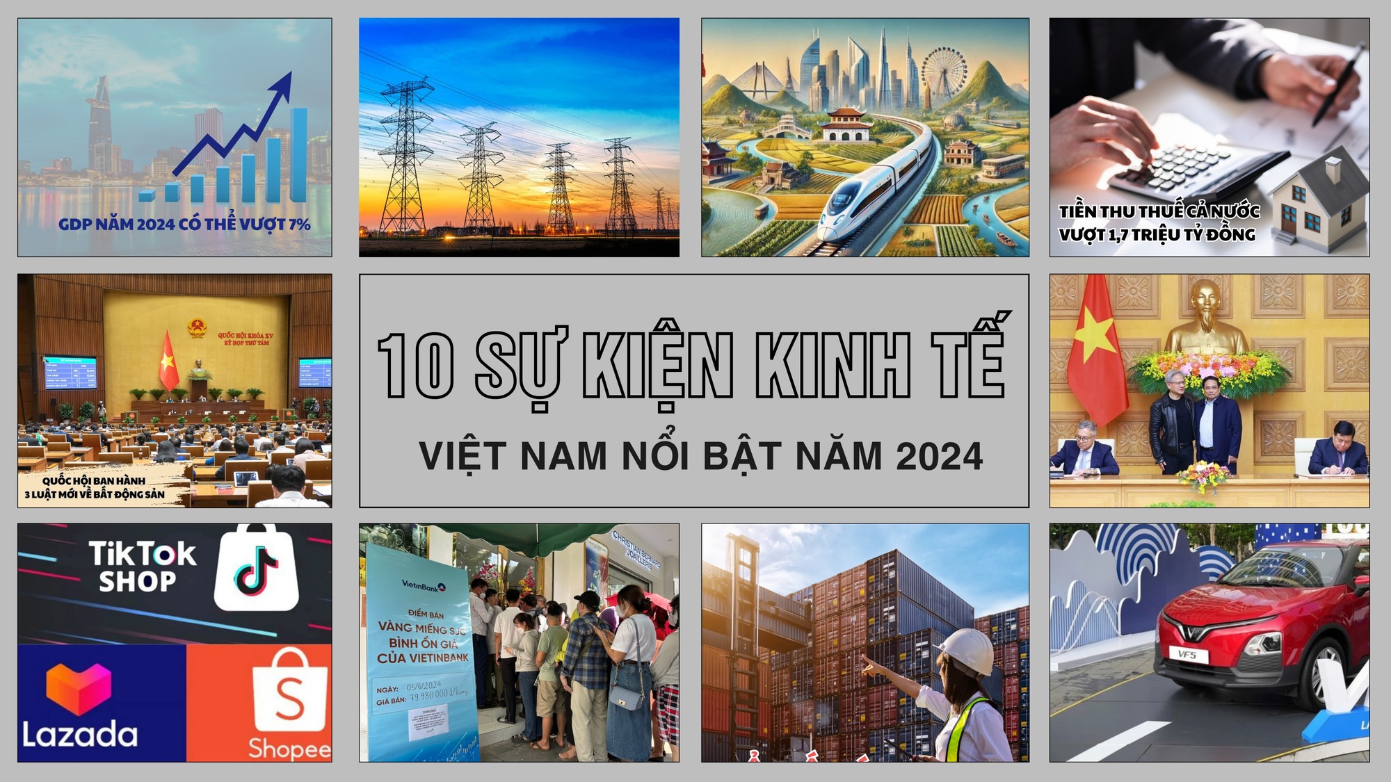 10 sự kiện kinh tế Việt Nam nổi bật năm 2024