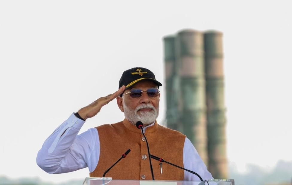 Thủ tướng Ấn Độ Narendra Modi đã ca ngợi sức mạnh của S-400 trong cuộc đụng độ với Pakistan. Ảnh: Getty. Lá chắn trên không S-400 giúp Ấn Độ giành lợi thế trước Pakistan như thế nào 2.jpg