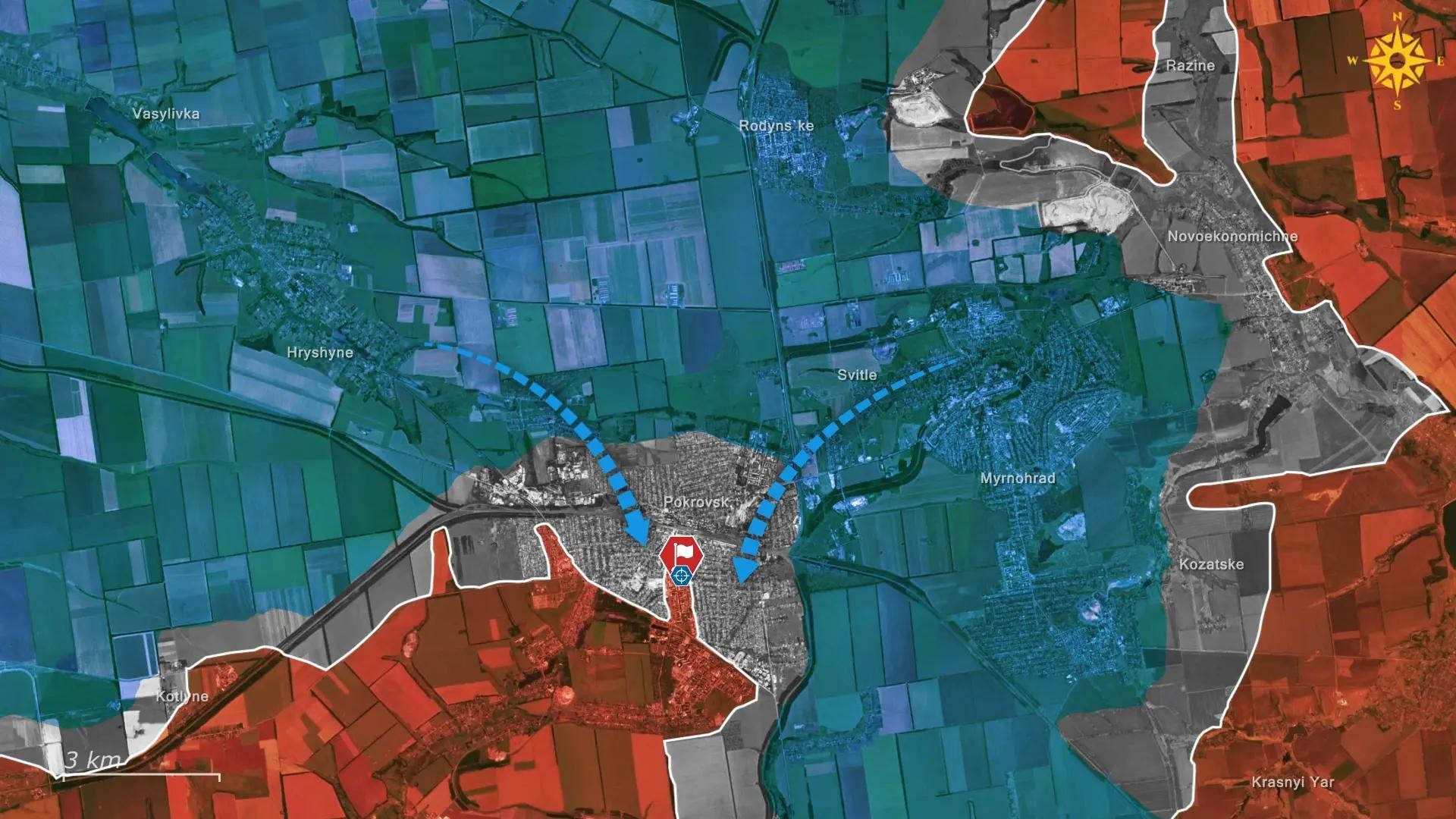 Ukraine tuyên bố phản công nhanh trong đêm, giành lại trung tâm Pokrovsk từ tay Nga 2.jpg
