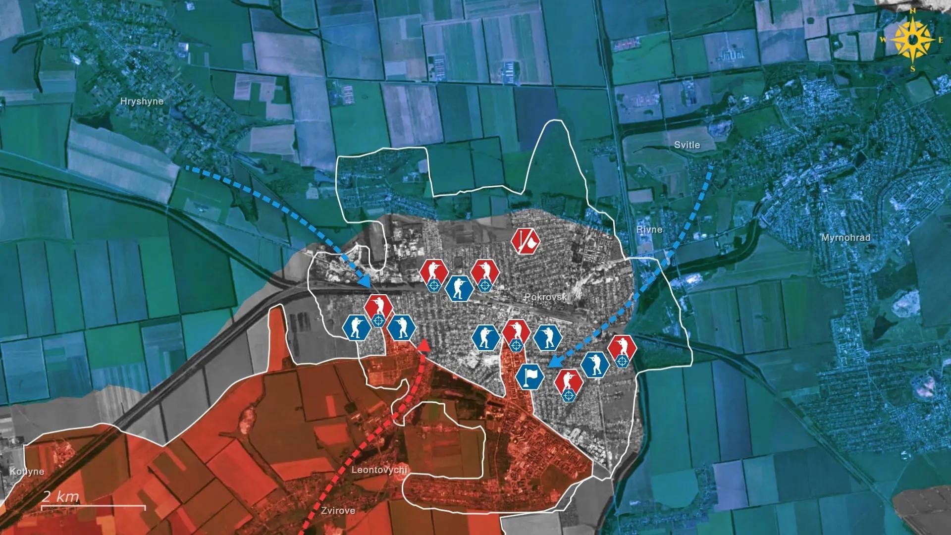 Ukraine tuyên bố phản công nhanh trong đêm, giành lại trung tâm Pokrovsk từ tay Nga.jpg