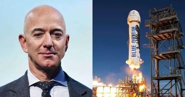 Tỉ phú Mỹ Jeff Bezos tuyên bố sẽ bay vào vũ trụ. Ảnh: APP