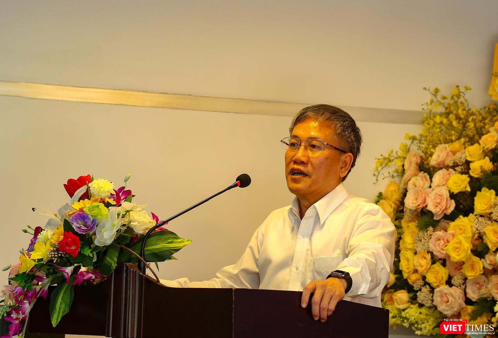 Ông Nguyễn Quang Thanh - Giám đốc Sở TT&amp;TT TP Đà Nẵng phát biểu tại Họp báo