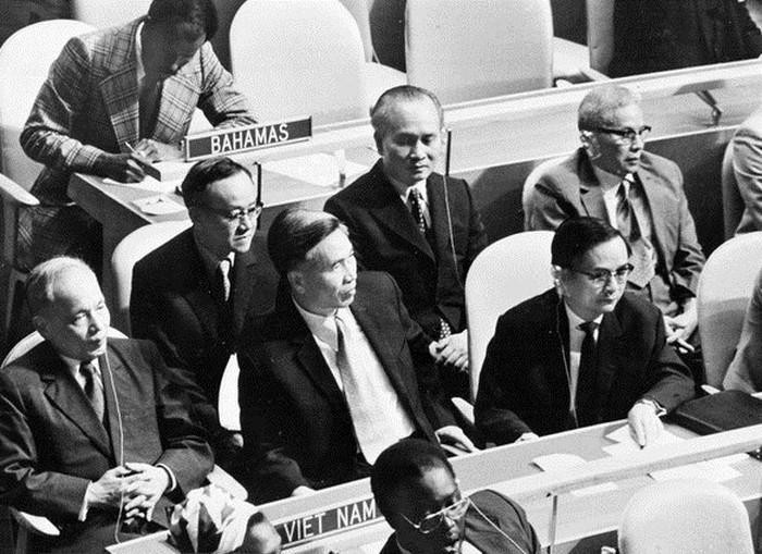 Ngoại trưởng Nguyễn Cơ Thạch tại cuộc họp Đại hội đồng Liên Hiệp Quốc năm 1978. Ảnh: TTXVN Ngoại trưởng Nguyễn Cơ Thạch tại cuộc họp Đại hội đồng Liên Hiệp Quốc năm 1978. Ảnh: TTXVN