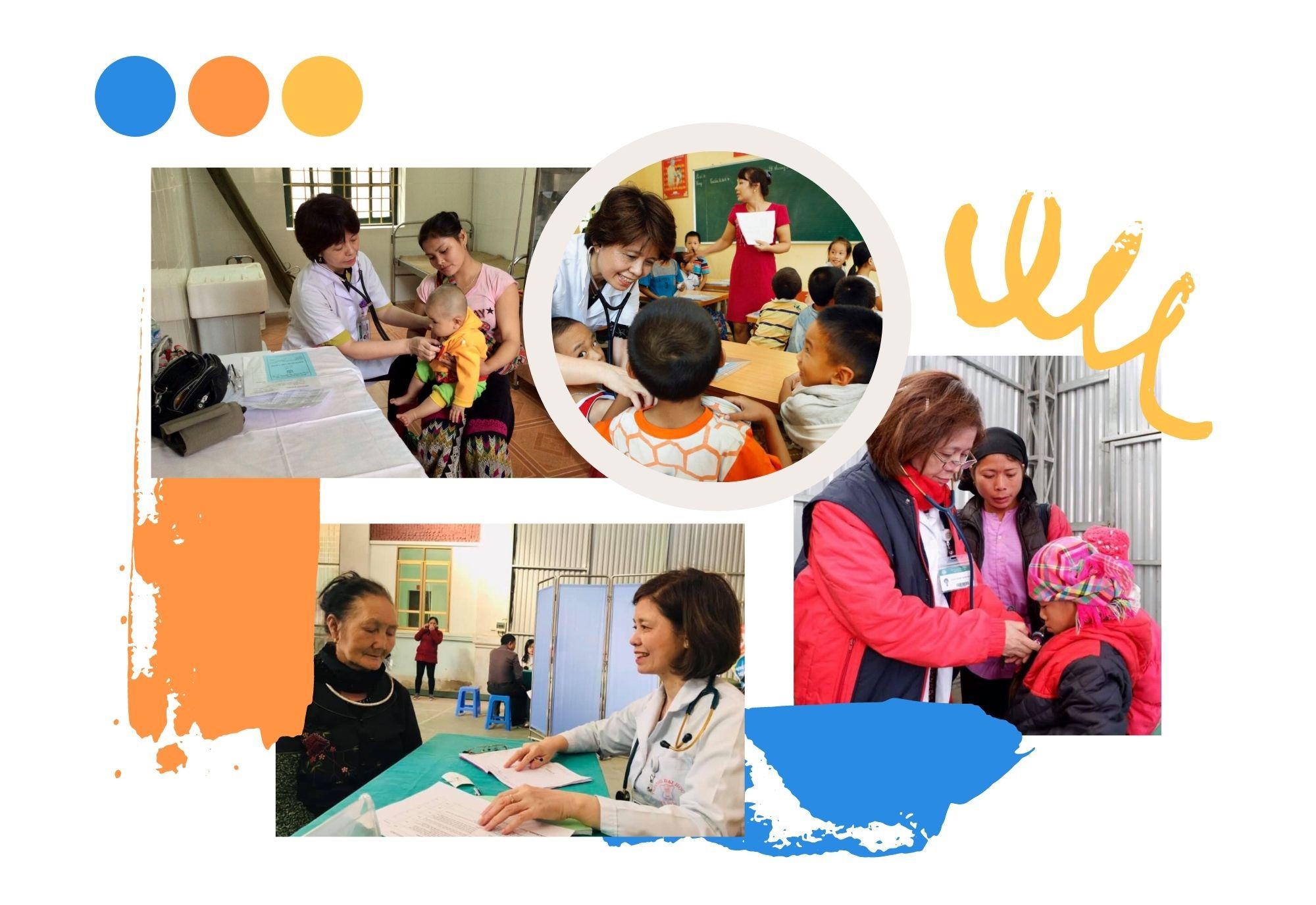 PGS.TS Trương Thanh Hương khám bệnh cho nhân dân vùng cao