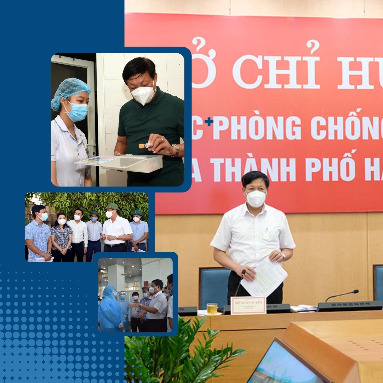 Thứ trưởng Đỗ Xuân Tuyên trong các buổi làm việc với các sở, ban, ngành, địa phương về phòng chống COVID-19