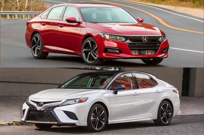 Hai mẫu Toyota Camry hay Honda Accord 2018