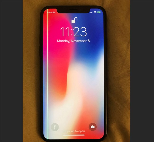 iPhone X dính lỗi sọc màn giống Galaxy S7 edge - ảnh 1