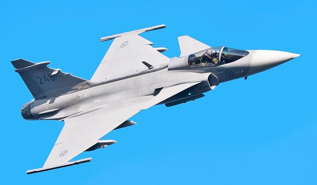 Máy bay JAS- 39 Gripen của Thụy Điển.