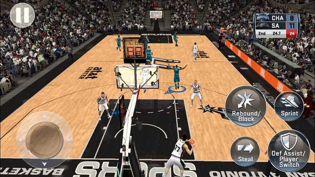 Hình ảnh của NBA 2K18 khá đẹp so với một tựa game di động. Nguồn: revu