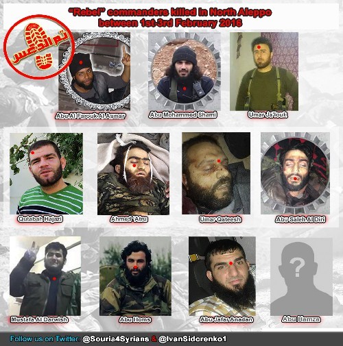 Mười một thủ lĩnh khủng bố Al Nusra bị tiêu diệt ở Aleppo - ảnh 1