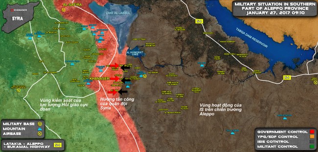 Trận chiến đông Aleppo: Tăng T-90 Nga lại xung trận diệt IS - ảnh 1