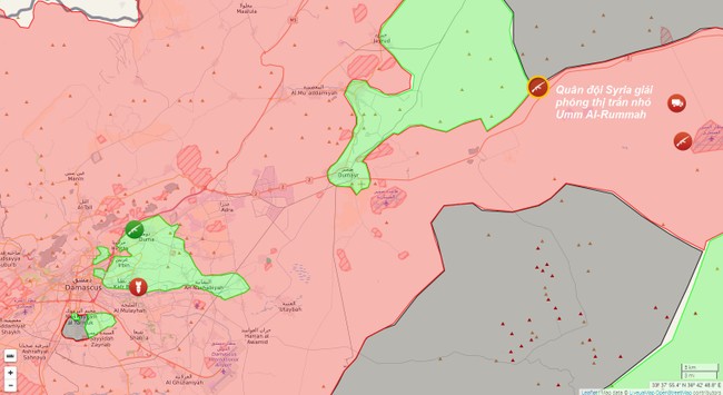 Quân đội Syria đánh bật IS, chiếm thị trấn ngoại ô Damascus - ảnh 1