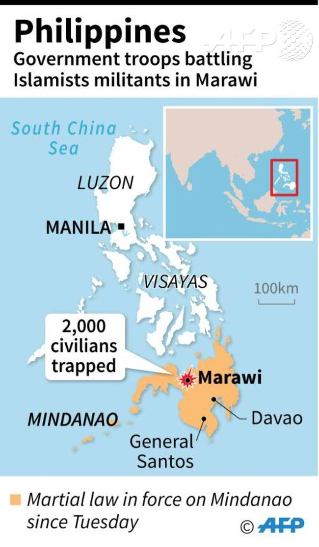 Chiến sự Philippines: Quân chính phủ truy quét IS, giải phóng 70% Marawi - ảnh 1