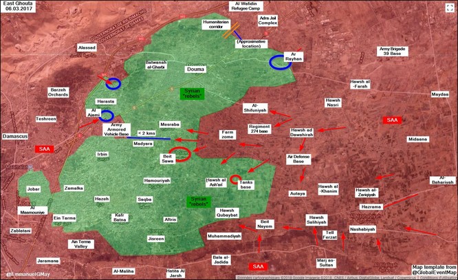 “Hổ Syria” chủ công đè bẹp phiến quân, ra đòn chia cắt Đông Ghouta - ảnh 1