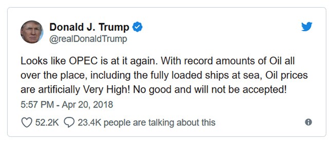 Trump bất ngờ “hướng mũi dùi” vào OPEC, giá dầu lập tức biến động - ảnh 1
