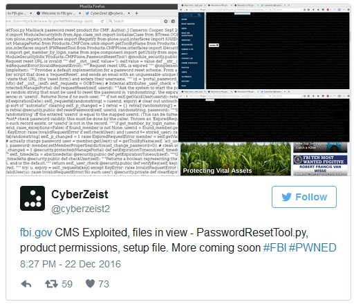 Hệ thống quản trị trang web chính thức của FBI lại bị hack - ảnh 2
