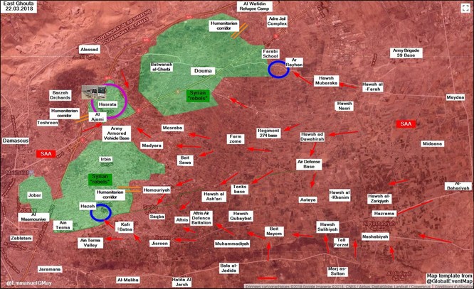 Phe thánh chiến đầu hàng, nộp 4 quận tại tử địa Đông Ghouta cho quân đội Syria - ảnh 1