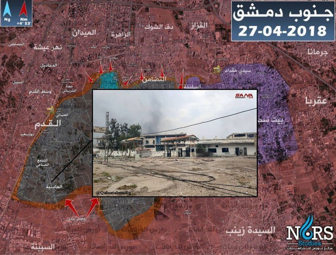 Kinh hoàng chảo lửa ven Damascus, Syria - ảnh 1