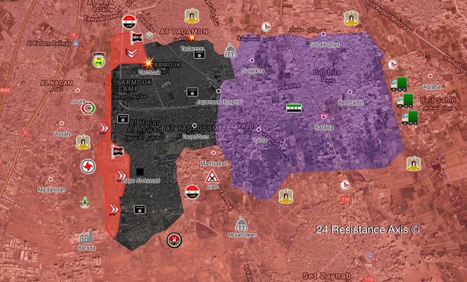 Quân đội Syria quyết kết liễu IS trong nồi hầm Yarmouk - ảnh 1
