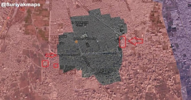 Quân tinh nhuệ Syria tiến công diệt IS trong tử địa Yarmouk - ảnh 1