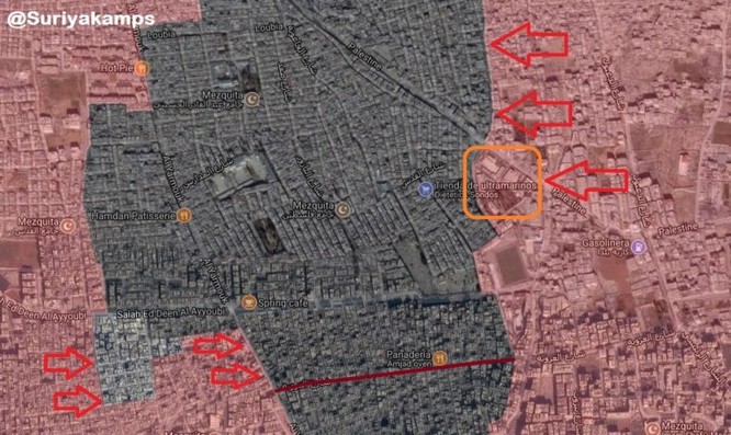 Cuộc chiến khốc liệt trên từng ngôi nhà góc phố trong tử địa Yarmouk, Syria (video) - ảnh 1