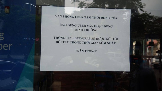 Văn phòng Uber Việt Nam tạm đóng cửa sau vài giờ Grab phát thông cáo sáp nhập - ảnh 1