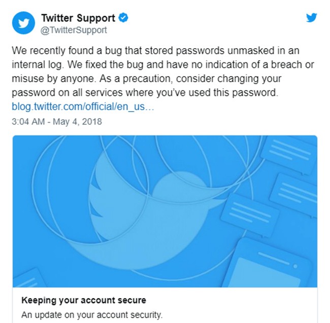Twitter thúc giục người dùng đổi mật khẩu ngay lập tức - ảnh 1