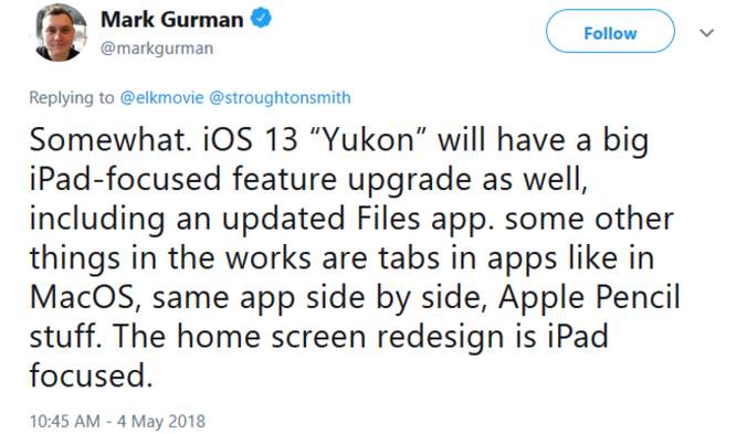 Hé lộ một số tính năng của hệ điều hành iOS 13 “Yukon” - ảnh 1