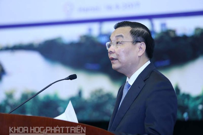 Bộ trưởng Bộ KH&CN phát biểu tại sự kiện. Ảnh: Loan Lê Bộ trưởng Bộ KH&CN phát biểu tại sự kiện. Ảnh: Loan Lê