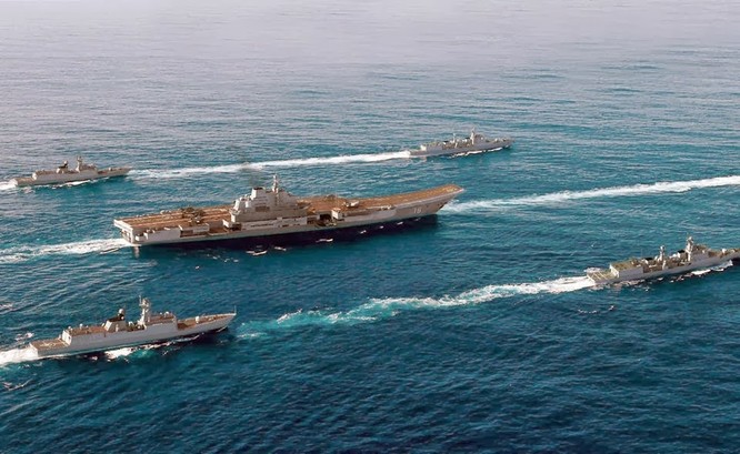 Trung Quốc thực hành lập nhóm tàu tác chiến sân bay với tàu Liêu Ninh