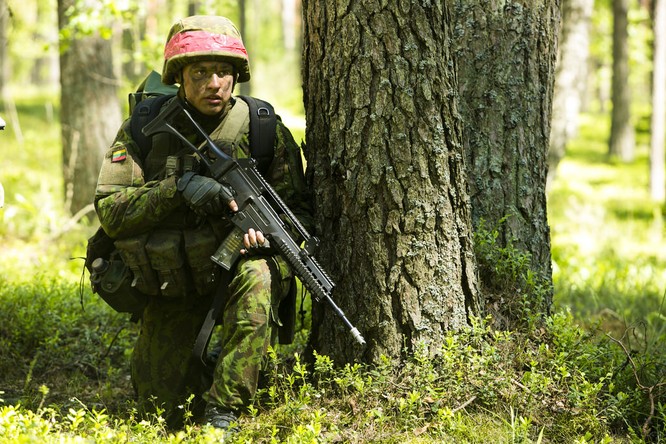 Chùm ảnh NATO phô diễn sức mạnh quân sự trong diễn tập Saber Strike 2015 ảnh 13