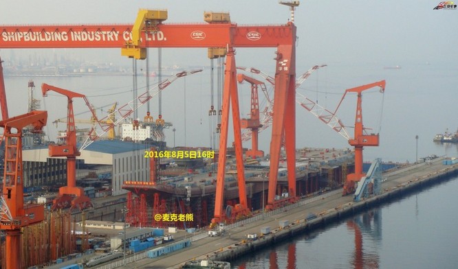Chóng mặt tốc độ đóng tàu sân bay thứ hai CV -17 của Trung Quốc ảnh 8