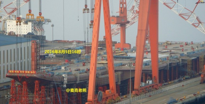 Chóng mặt tốc độ đóng tàu sân bay thứ hai CV -17 của Trung Quốc ảnh 10