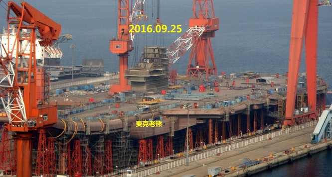 Chóng mặt tốc độ đóng tàu sân bay thứ hai CV -17 của Trung Quốc ảnh 15
