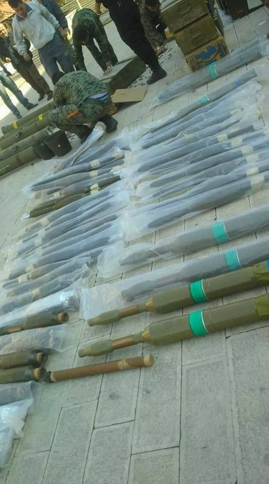 Quân đội Syria thu giữ một kho vũ khí lớn ở ngoại ô Damascus ảnh 1