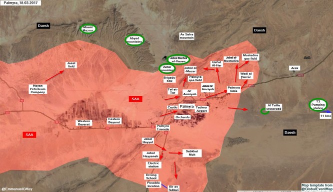 Trận chiến Palmyra: Quân đội Syria đánh chiếm dãy núi chiến lược ảnh 1
