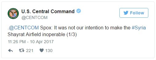 Bộ tư lệnh CENTCOM Mỹ nói gì về đòn tấn công tên lửa đánh Syria? ảnh 3