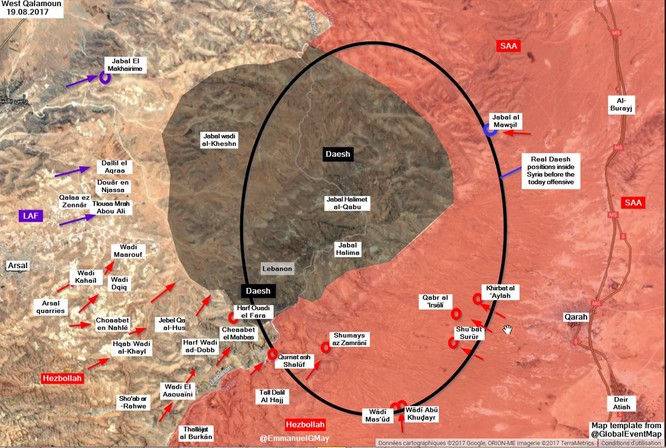 Chiến sự Syria: Quân Assad dồn IS vào cửa tử trên biên giới Lebanon (video) ảnh 1