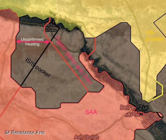 “Hổ Syria” tốc chiến đánh gục IS, quét sạch toàn bộ sa mạc Deir Ezzor - Raqqa (video) ảnh 2