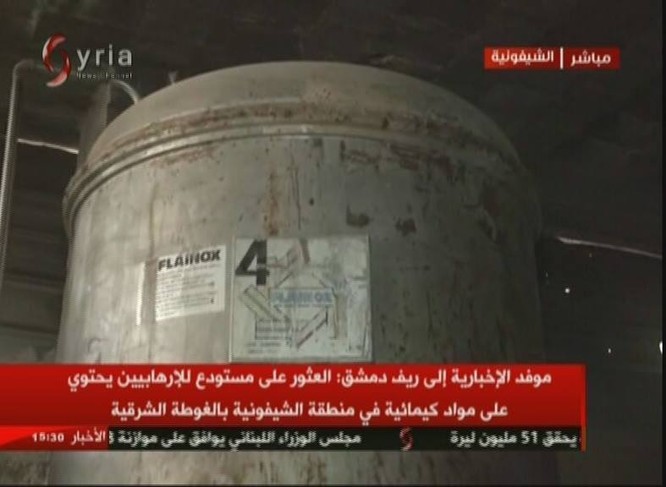 Quân đội Syria chiếm xưởng vũ khí hóa học lớn của phe thánh chiến ở Đông Ghouta ảnh 6