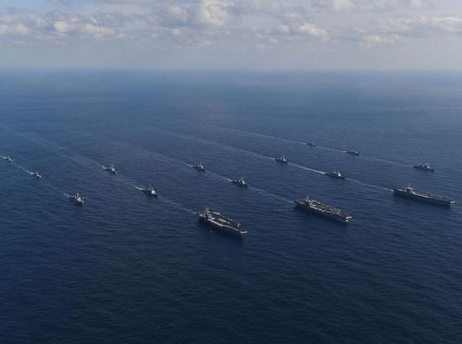 Ba cụm tấn công tàu sân bay Mỹ. Ảnh: Getty Images.