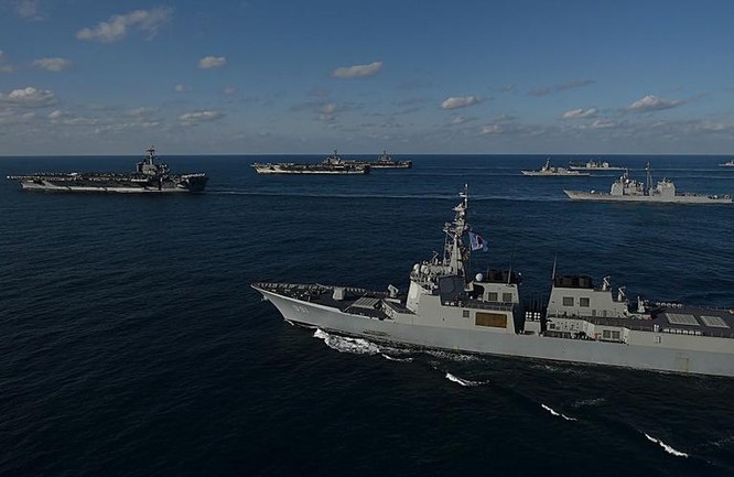 Ba cụm tấn công tàu sân bay Mỹ. Ảnh: Getty Images.