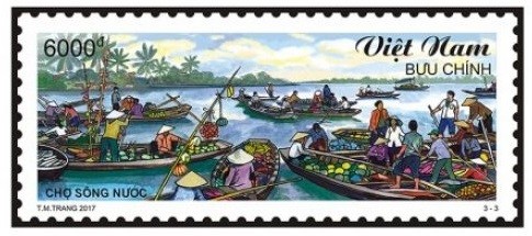 Bộ tem “Chợ quê Việt Nam” giới thiệu tới quốc tế hình ảnh của Việt Nam ảnh 1