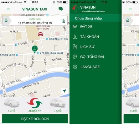 Vinasun thử nghiệm ứng dụng gọi Taxi ở Đà Nẵng ảnh 1