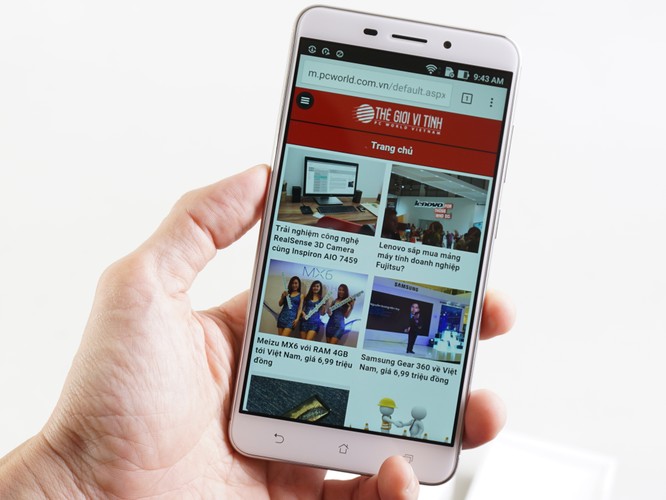 Cận cảnh smartphone Asus ZenFone 3 Laser ảnh 3