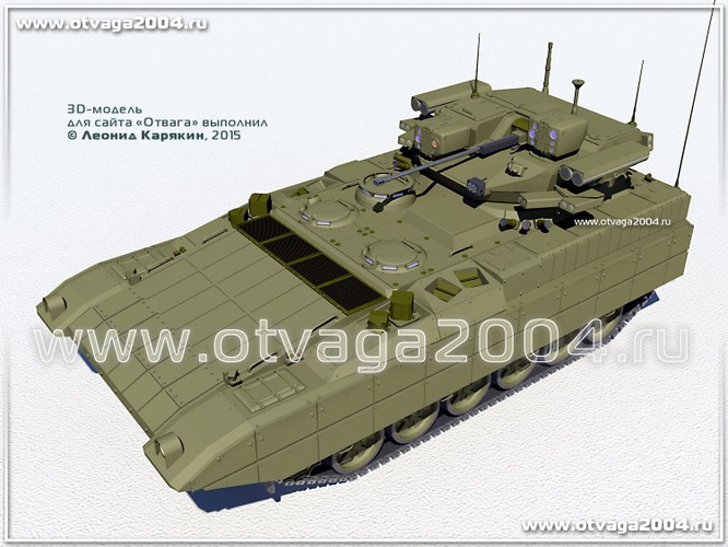 Khám phá bí mật siêu xe BMP T-15 Armata ảnh 4
