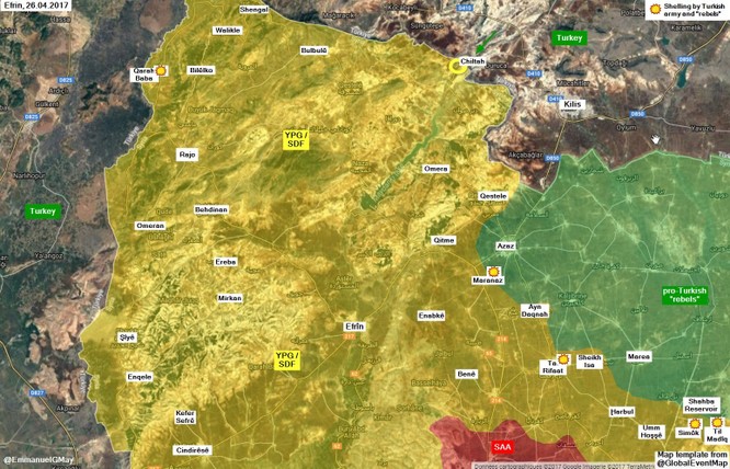 Thổ Nhĩ Kỳ tấn công người Kurd, SDF Syria bắn cháy nhiều xe tăng (video) ảnh 1