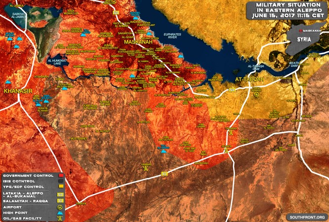 Quân đội Syria đè bẹp IS, chiếm mỏ dầu trên địa phận Raqqa ảnh 1