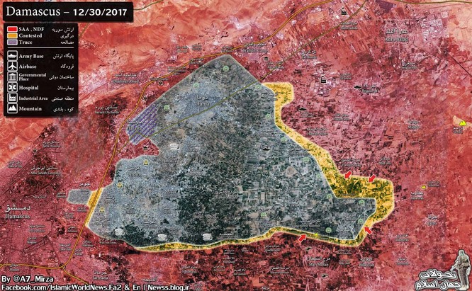 Quân đội Syria giáng đòn phe thánh chiến cố thủ đông Damascus ảnh 1