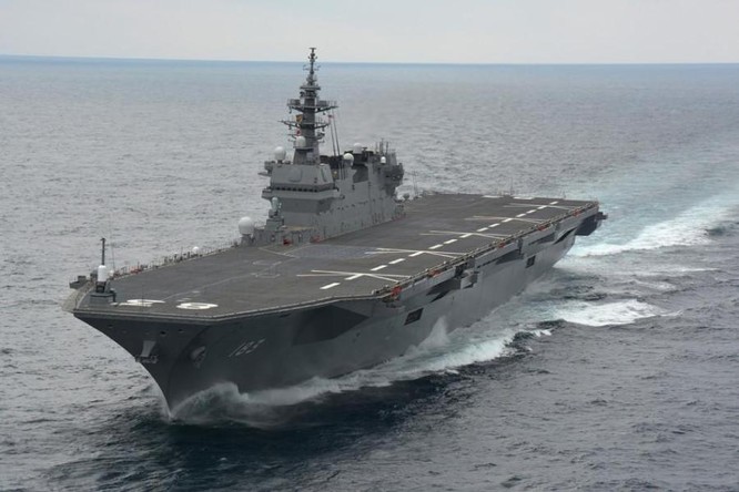 Tàu sân bay trực thăng lớp Izumo Lực lượng Phòng vệ Biển Nhật Bản (ảnh tư liệu)
